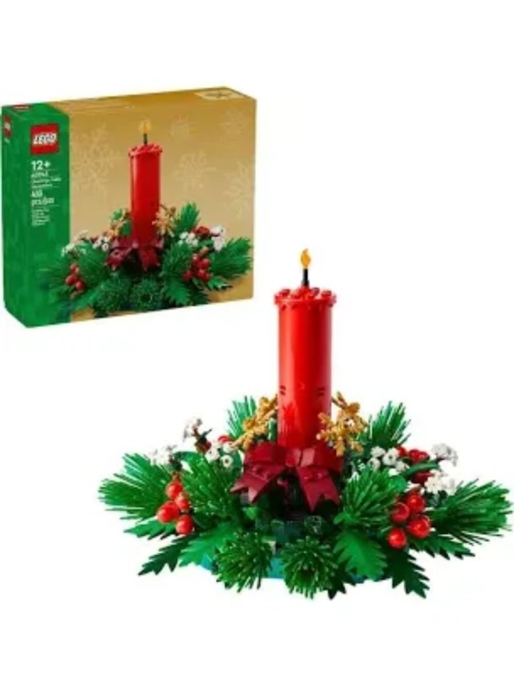 Lego Christmas Table Decoration NEW 40743 Holiday Candle